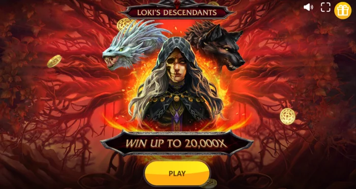 Loki's Descendants - หน้าจอหลักพร้อมวงล้อ 3-4-3-4-3